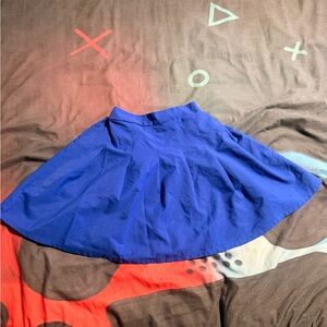 SHEIN Kids Vibrant Blue Skater Skirt